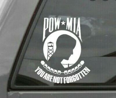 POW MIA Prisoner of War Missing in Action - VINYL DECAL