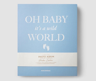 Nuotraukų albumas “Oh, Baby, it&#39;s a Wild World&quot; (žydra)
