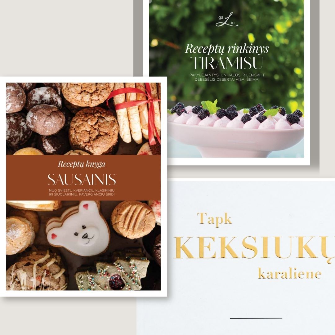 Net 3 spausdintų knygų rinkinys!