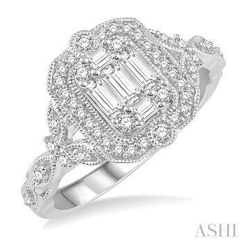 14KT White Gold Fusion Diamond Ring
