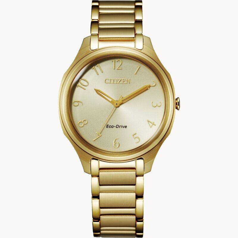 Citizen Gold Tone Champagne Dial Weekender Watch