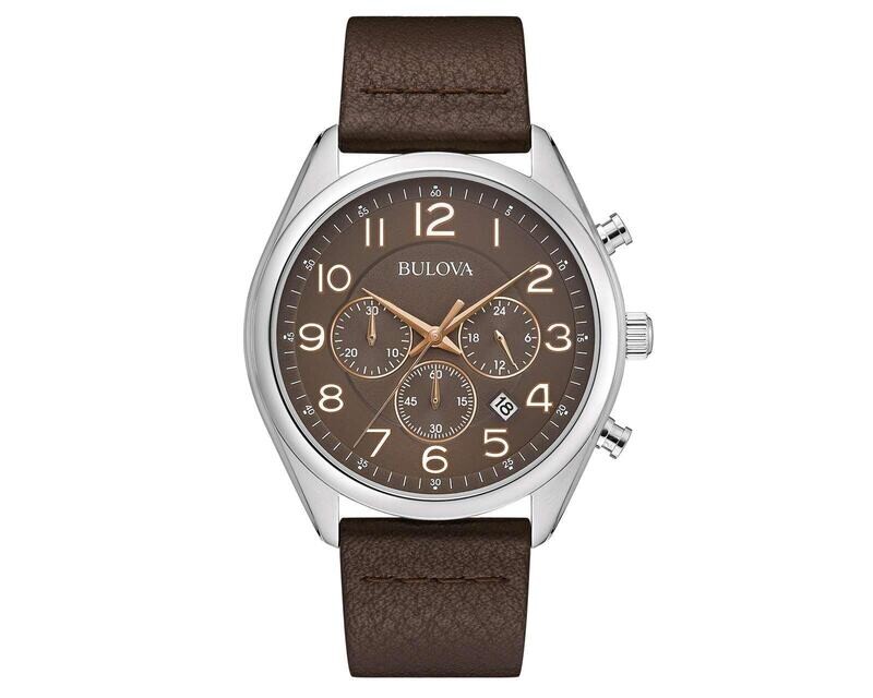 Bulova Brown Leather