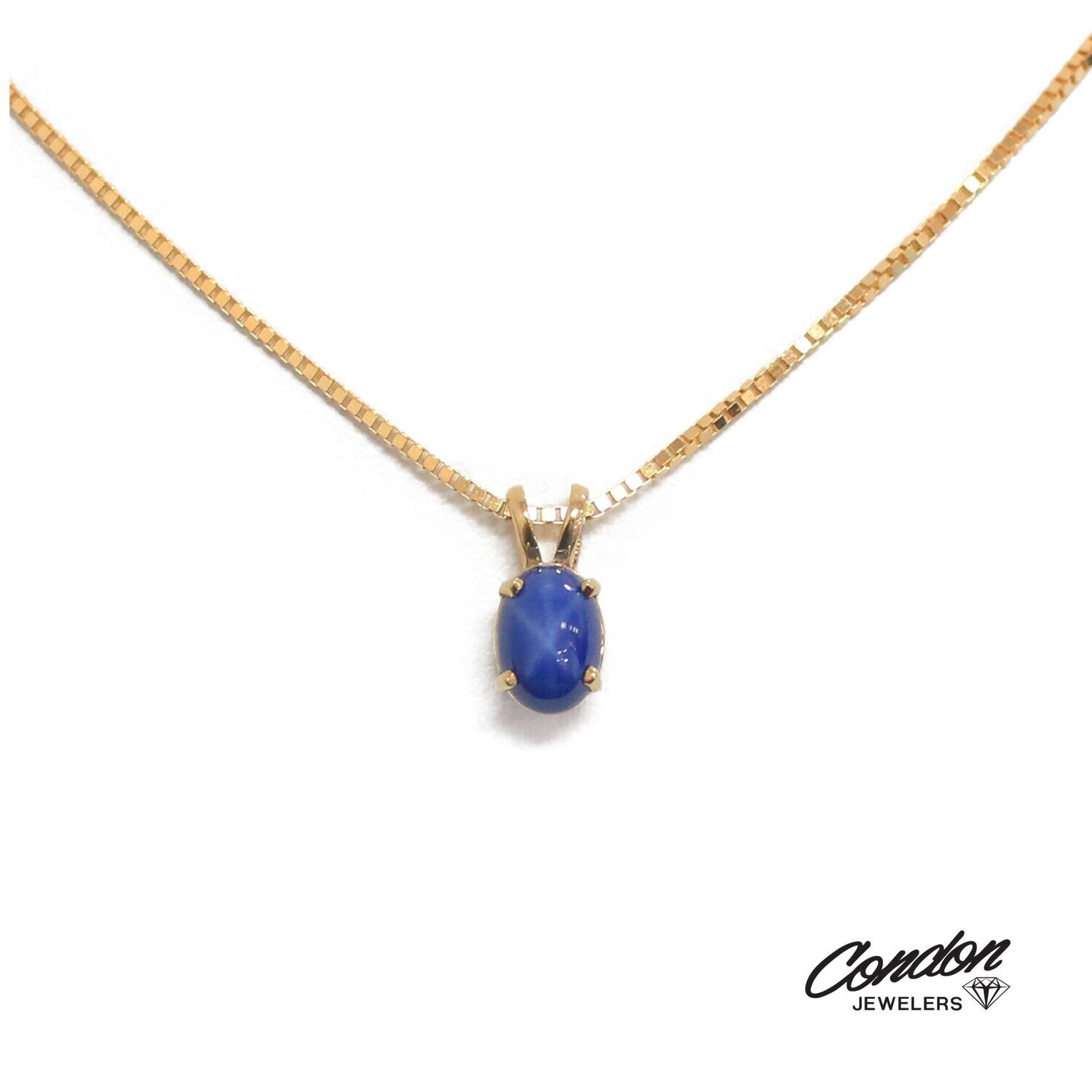 Raw Blue Sapphire Necklace - Uniquelan Jewelry