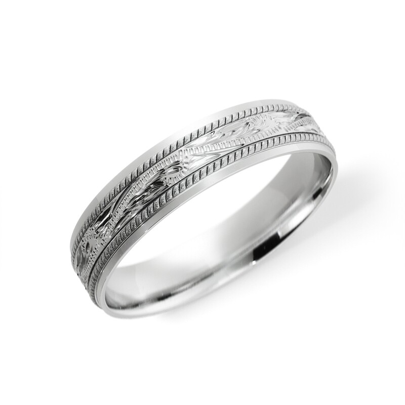 Silver Swirl Band