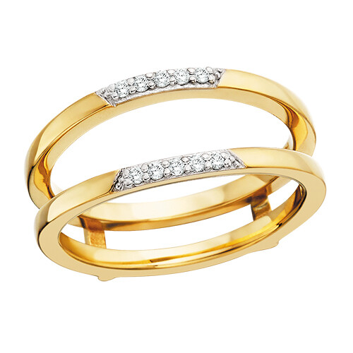 14KT Yellow Gold Round Diamond Ring Insert