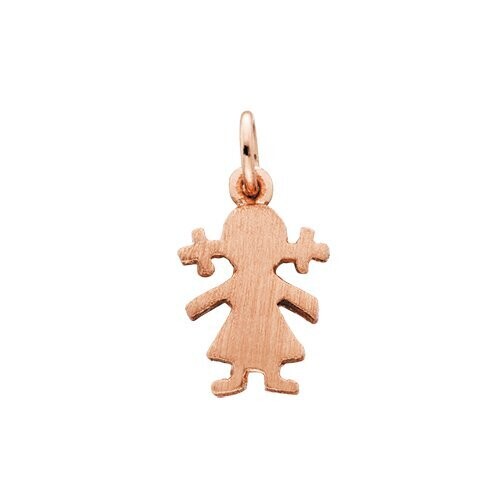 Rose Gold Plated Girl Charm