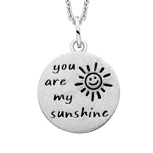 Silver "You Are My Sunshine" Necklace