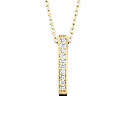 Diamond Curved Bar Necklace in 14K White Gold – JG Kronenberger Fine Jewelry