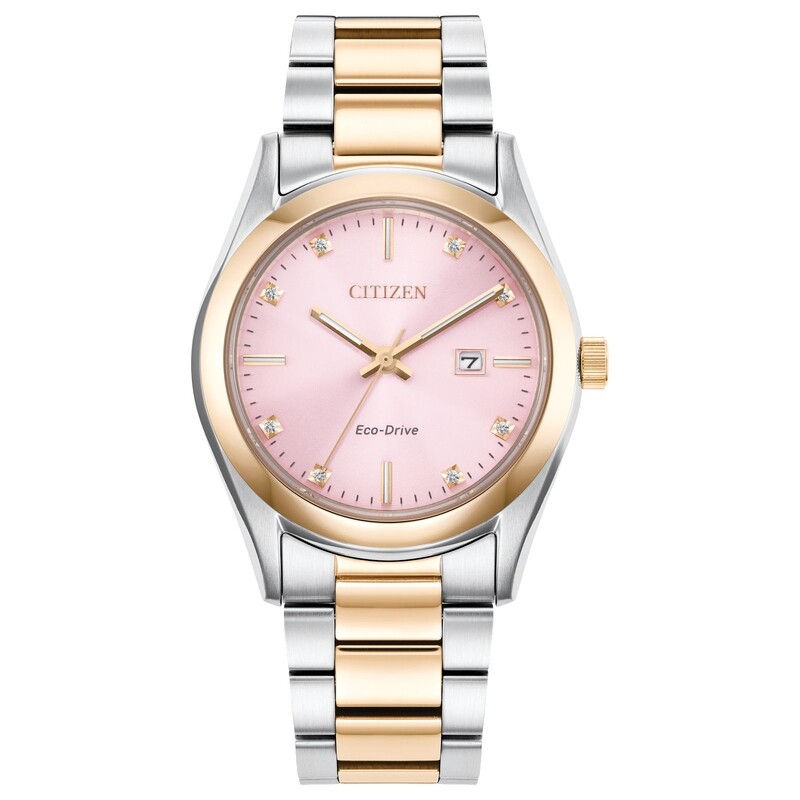 Citizen TwoTone Pink Dial Sport Luxury Watch