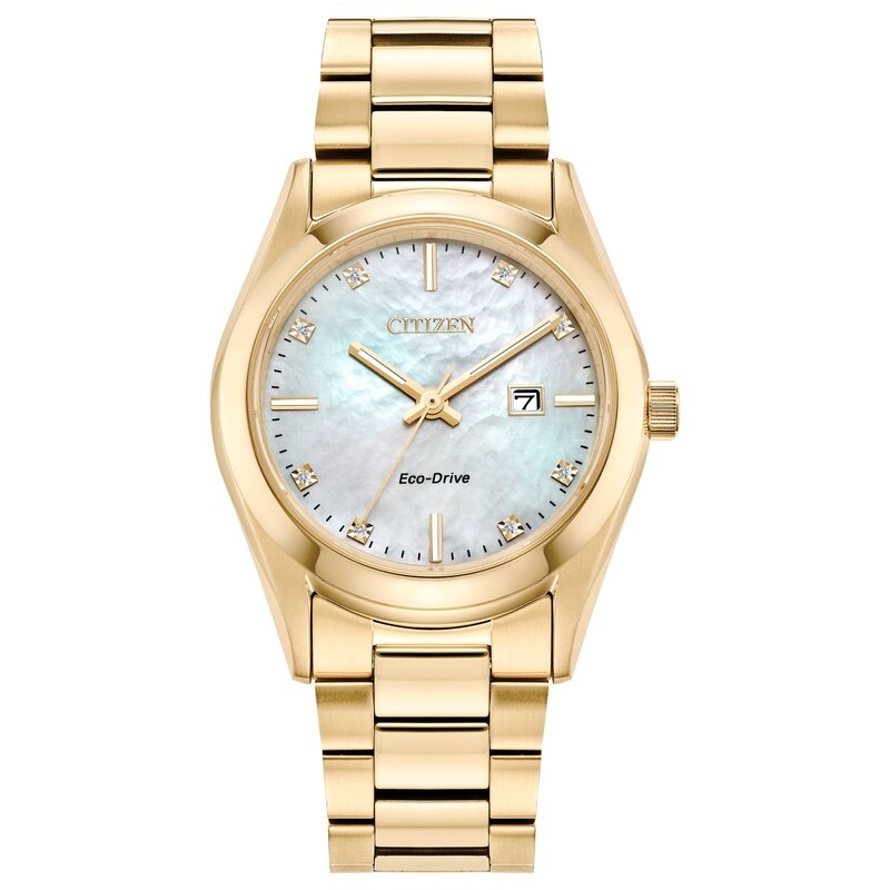 Citizen Mother of Pearl Dial Sport Luxury Watch