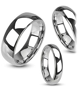Gray Tungsten Polished Band