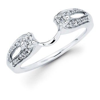 14KT White Gold Diamond Ring Wrap