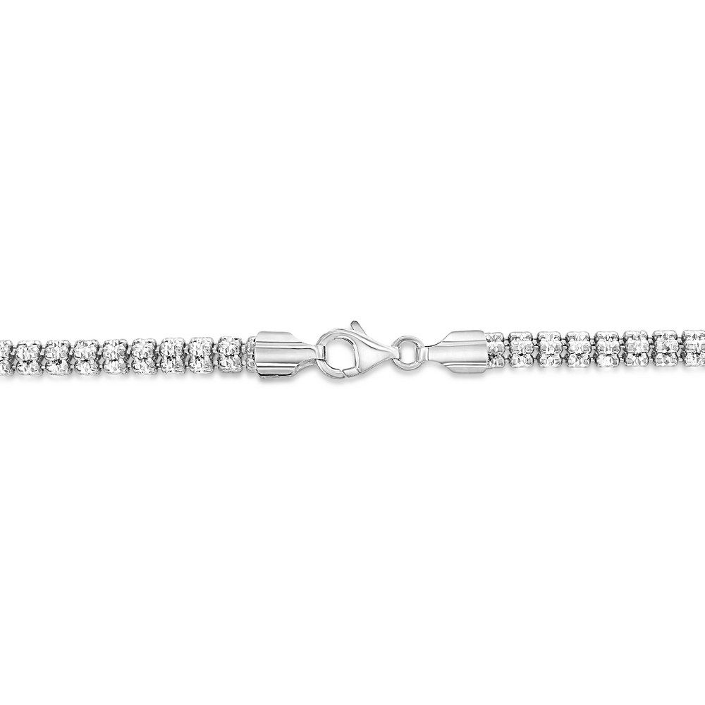 Silver DC Ice Link Bracelet