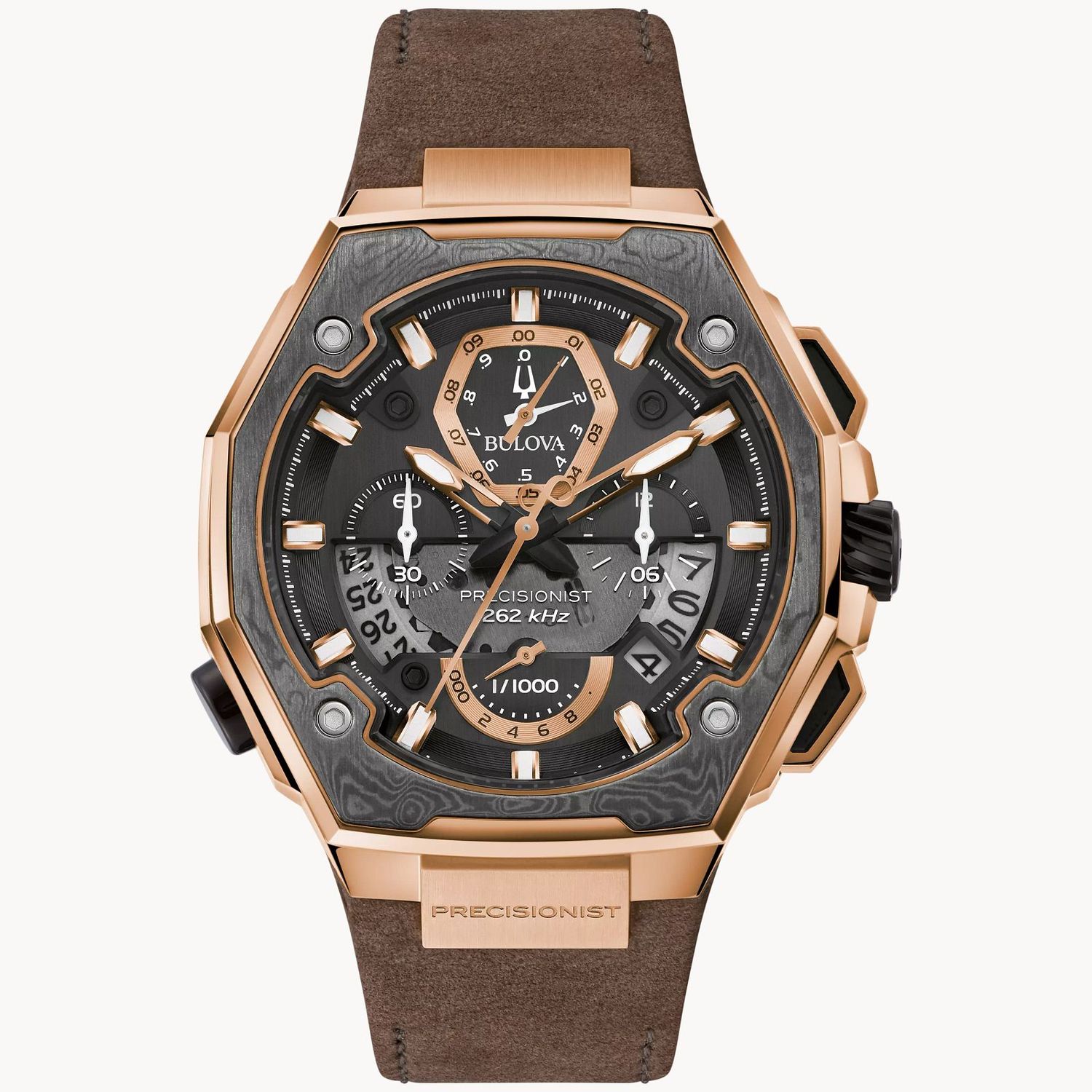 Bulova Series X SE Black Dial Brown Leather Watch
