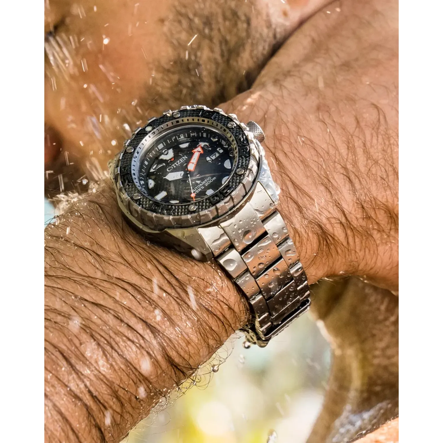 CITIZEN　PROMASTER　アナデジ　 稼働品 Citizen Promaster Skyhawk A-T Eco-Drive Black Titanium Watch