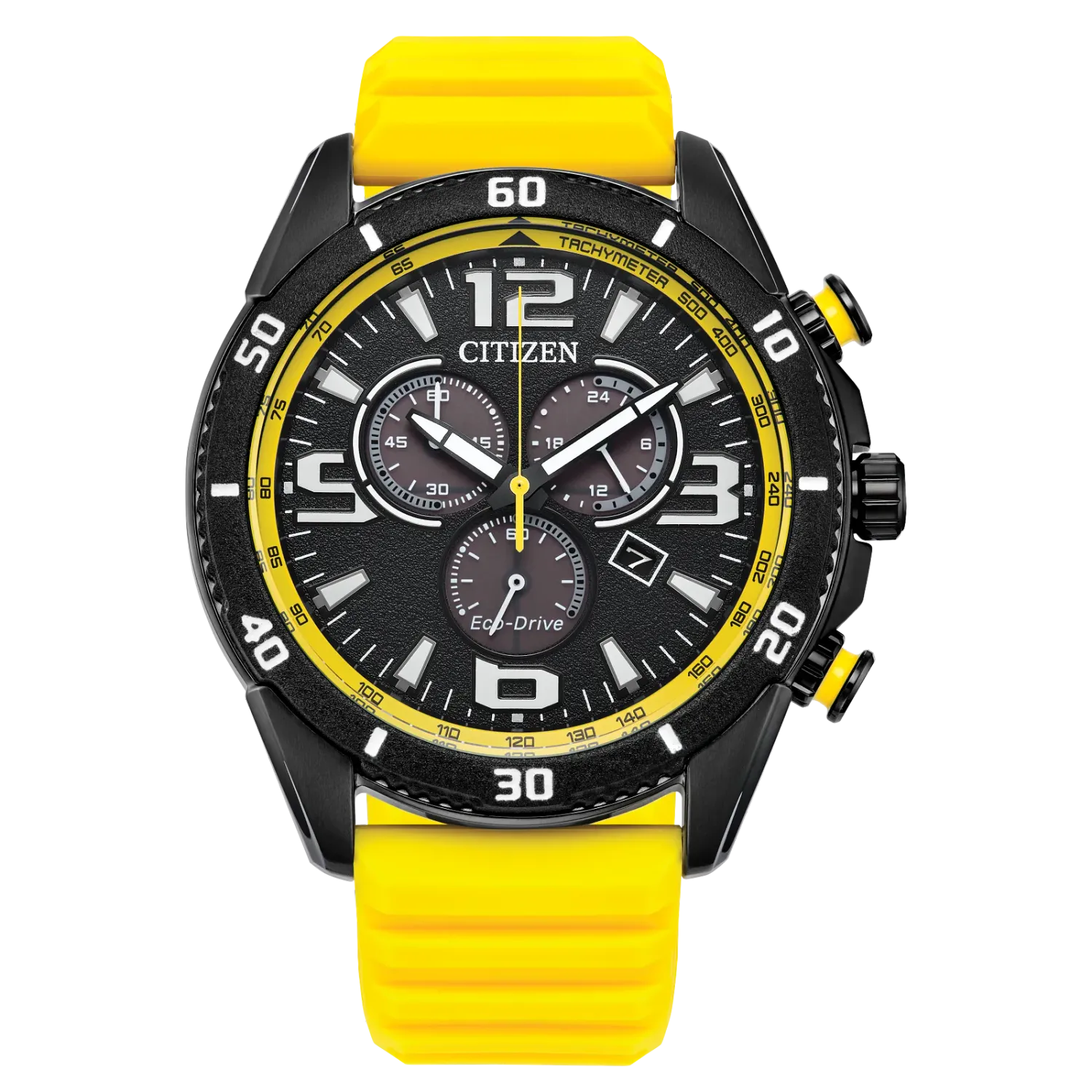 Citizen Brycen Yellow Strap Watch