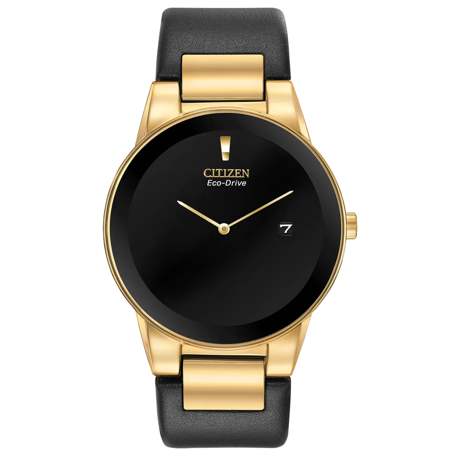 Citizen Black Leather Strap and Dial Axiom Watch