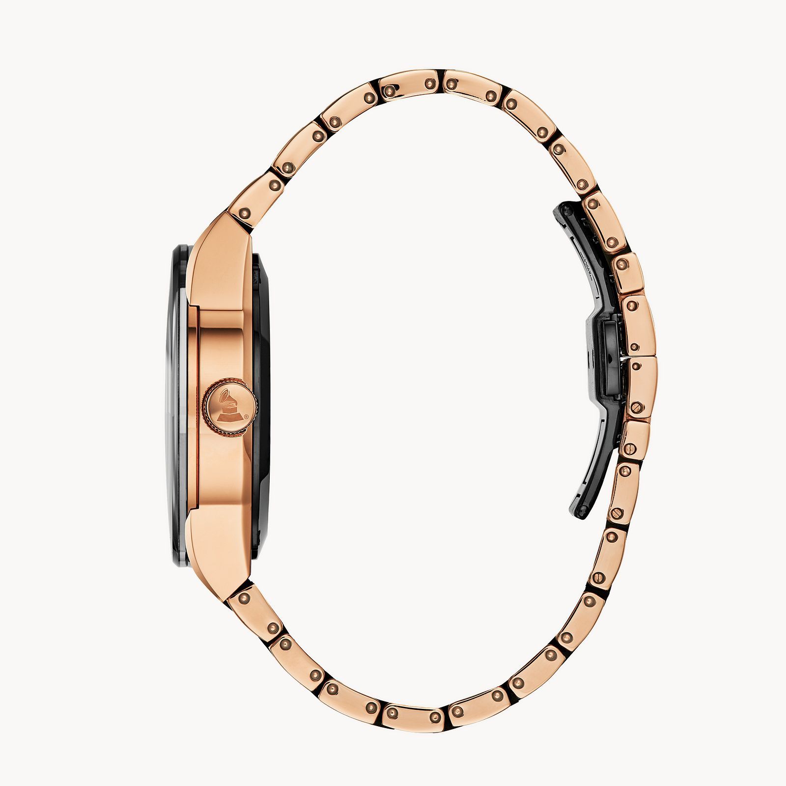 Bulova Latin Grammy Rose Gold Tone Black Dial Automatic Millennia Watch