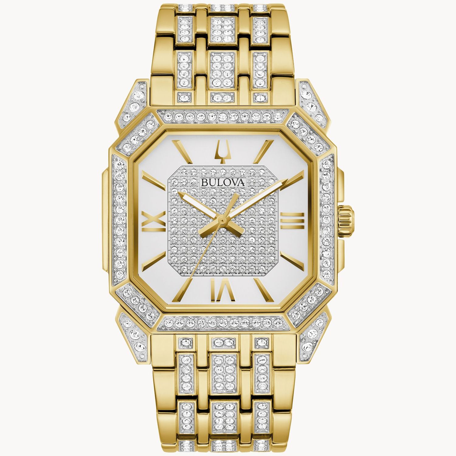 Bulova Gold Tone Crystal Octava Watch