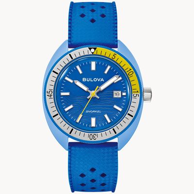 Bulova Blue Tang Fish Snorkel Watch
