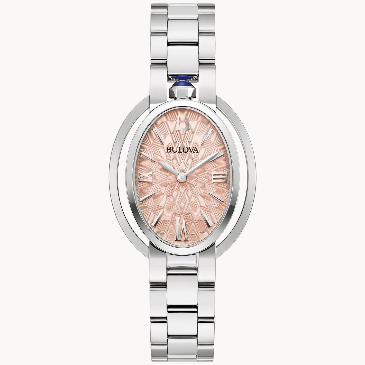 Bulova Pale Pink Oval Dial Rubaiyat Watch