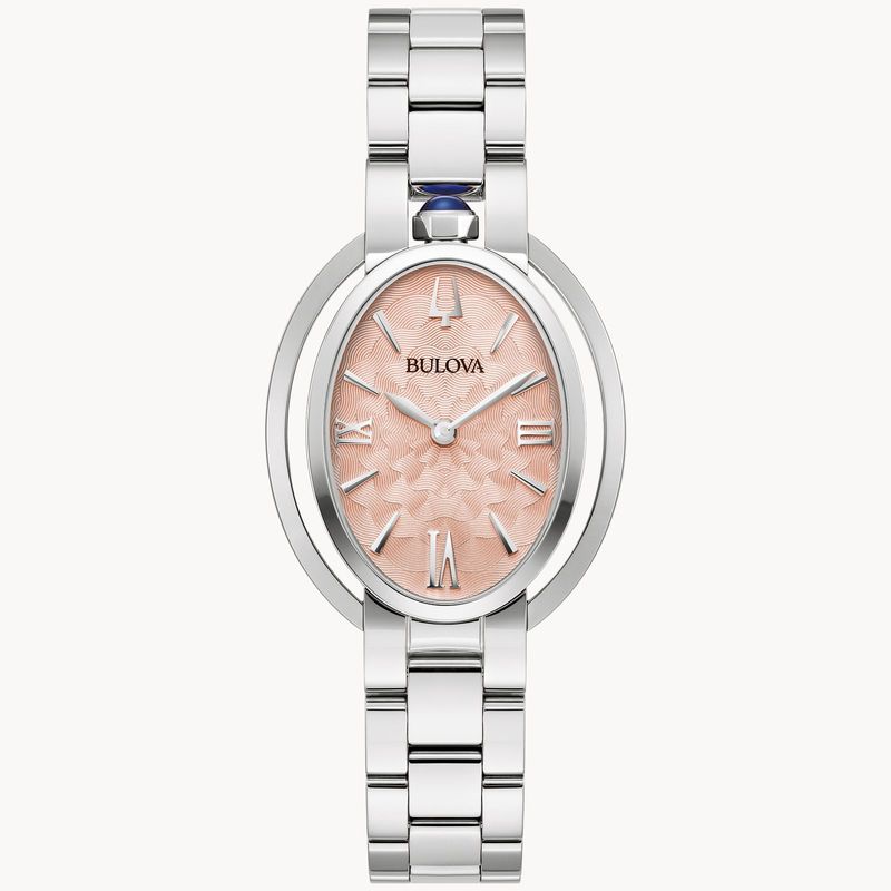 Bulova Pale Pink Oval Dial Rubaiyat Watch