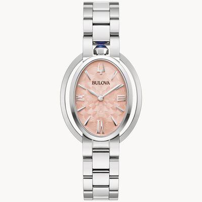 Bulova Pale Pink Oval Dial Rubaiyat Watch