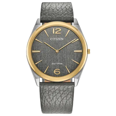 Citizen Gray Leather Strap and Dial Suratto Watch Citizen Gray Leather Strap and Dial Suratto Watch