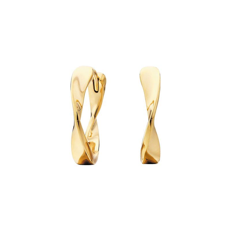 Yellow Gold Vermeil Twisted Hoop Earrings Yellow Gold Vermeil Twisted Hoop Earrings