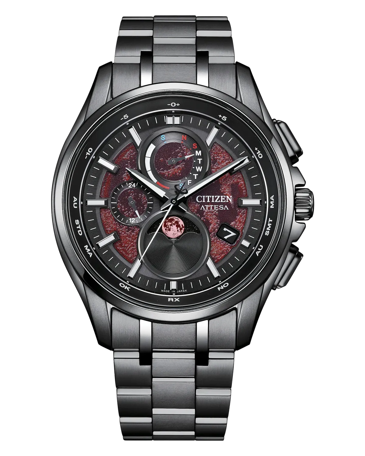 Citizen ATTESA Red Dial Super Titanium Watch Citizen ATTESA Red Dial Super Titanium Watch