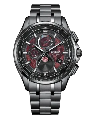 Citizen ATTESA Red Dial Super Titanium Watch Citizen ATTESA Red Dial Super Titanium Watch