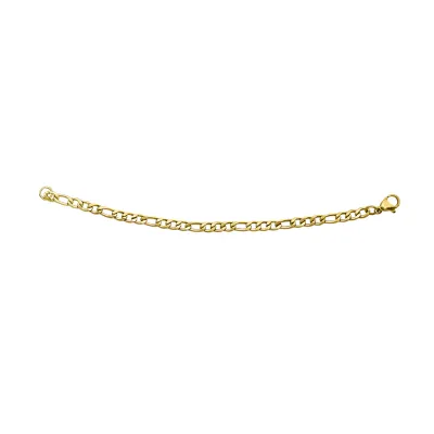 Legere Yellow Gold Plated Stainless Steel Figaro Bracelet Legere Yellow Gold Plated Stainless Steel Figaro Bracelet