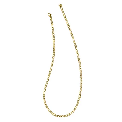 Legere Yellow Gold Plated Stainless Steel Figaro Chain Legere Yellow Gold Plated Stainless Steel Figaro Chain