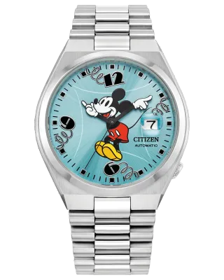 Citizen Disney Light Blue Mickey Mouse Tsuyosa Automatic Watch Citizen Disney Light Blue Mickey Mouse Tsuyosa Automatic Watch