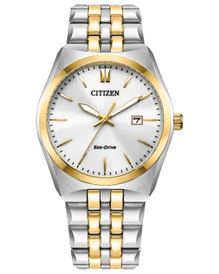 Citizen TwoTone White Dial Corso Watch Citizen TwoTone White Dial Corso Watch