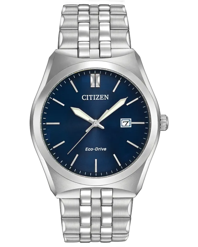 Citizen Silver Tone Blue Dial Corso Watch