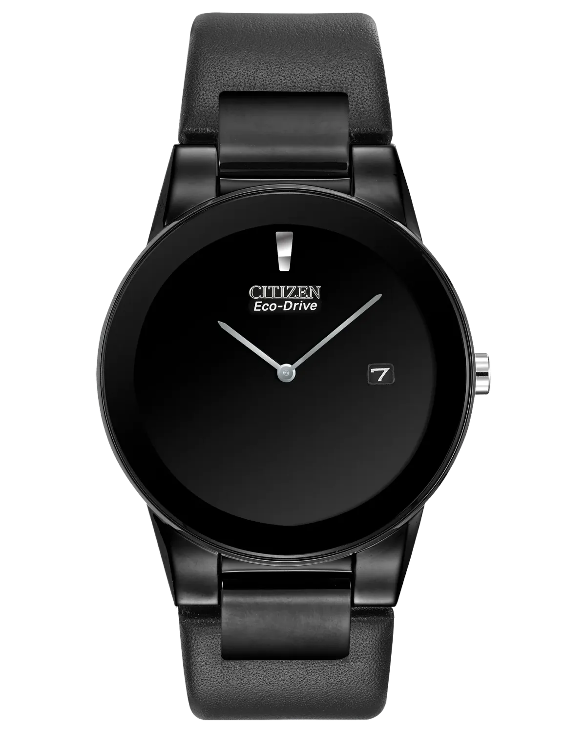 Citizen All Black Leather Band Axiom Watch Citizen All Black Leather Band Axiom Watch