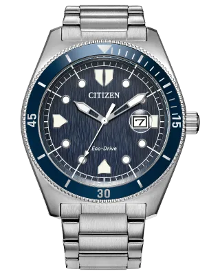 Citizen Stainless Steel Blue Dial Terra Force Watch Citizen Stainless Steel Blue Dial Terra Force Watch