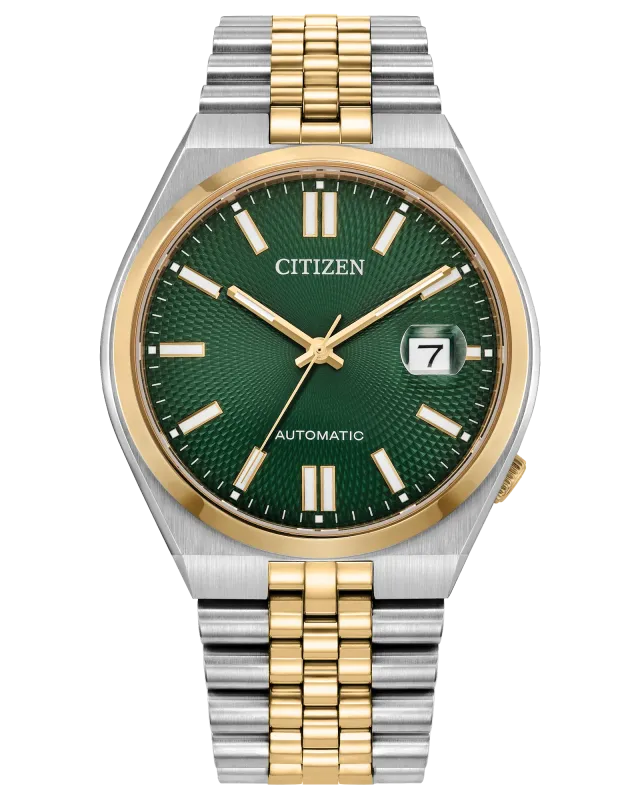 Citizen Two-Tone Green Dial Tsuyosa 60 Automatic Watch