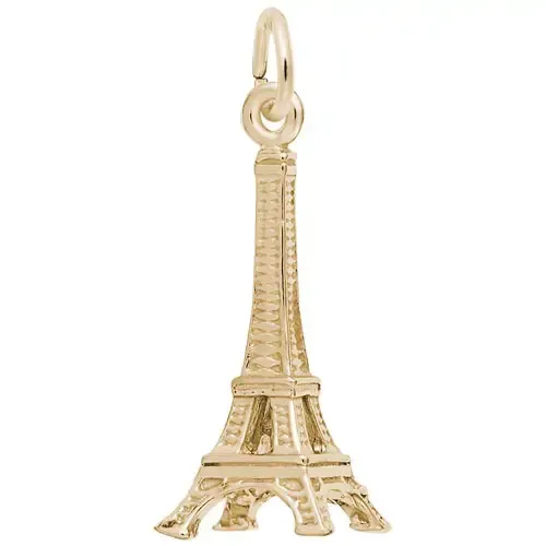 Yellow Gold-Plated Small Eiffel Tower Charm