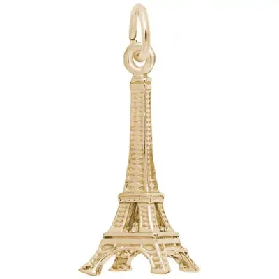 Yellow Gold-Plated Small Eiffel Tower Charm Yellow Gold-Plated Small Eiffel Tower Charm