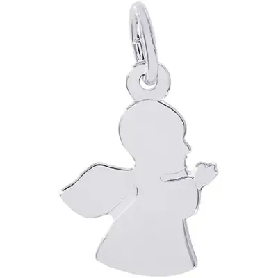Silver Flat Polished Angel Charm Silver Flat Polished Angel Charm