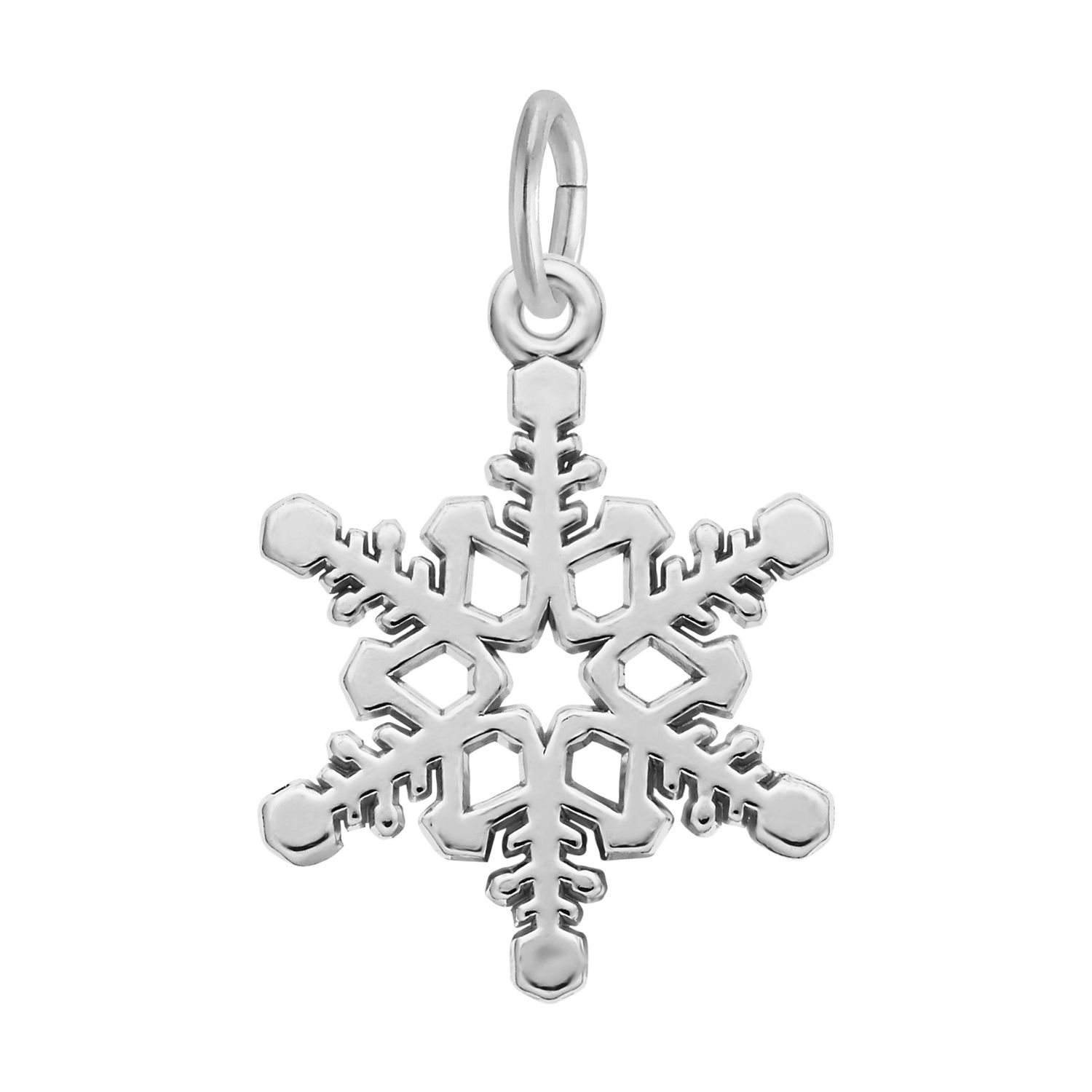 Silver Large Snowflake Charm