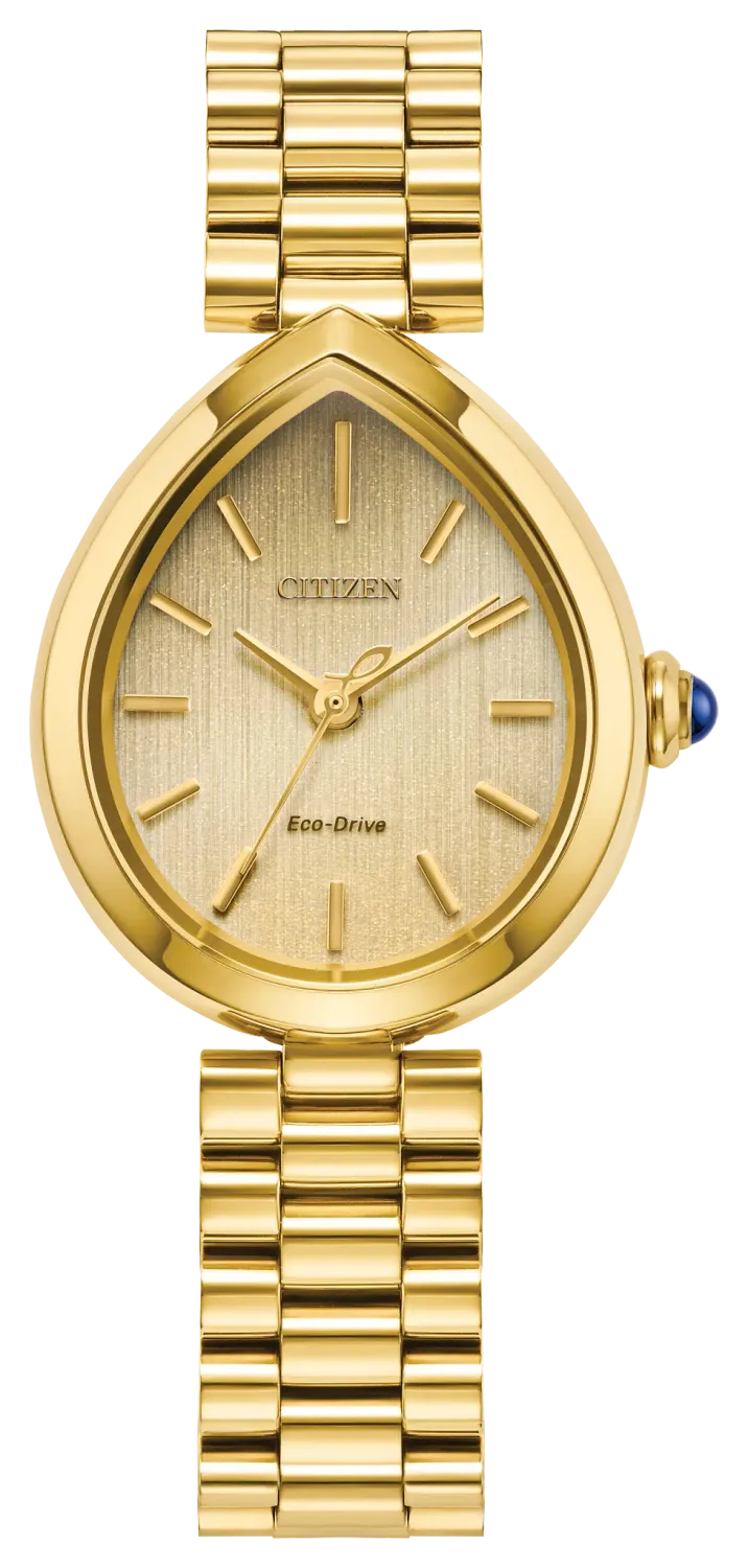 Citizen L Rainell All Gold-Tone Droplet Dial Watch