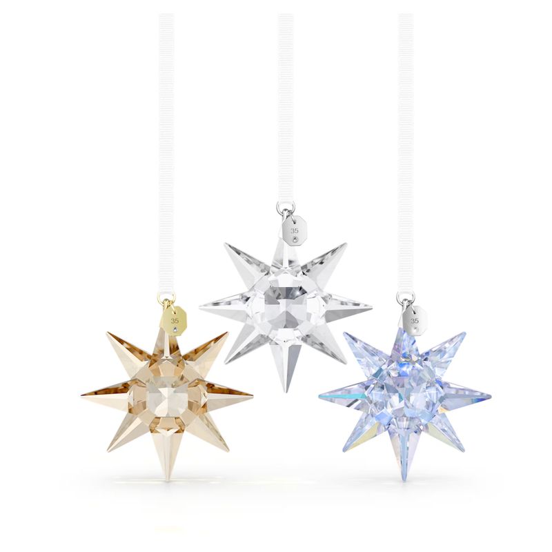 Swarovski 35th Anniversary Multicolored Star Ornament Set
