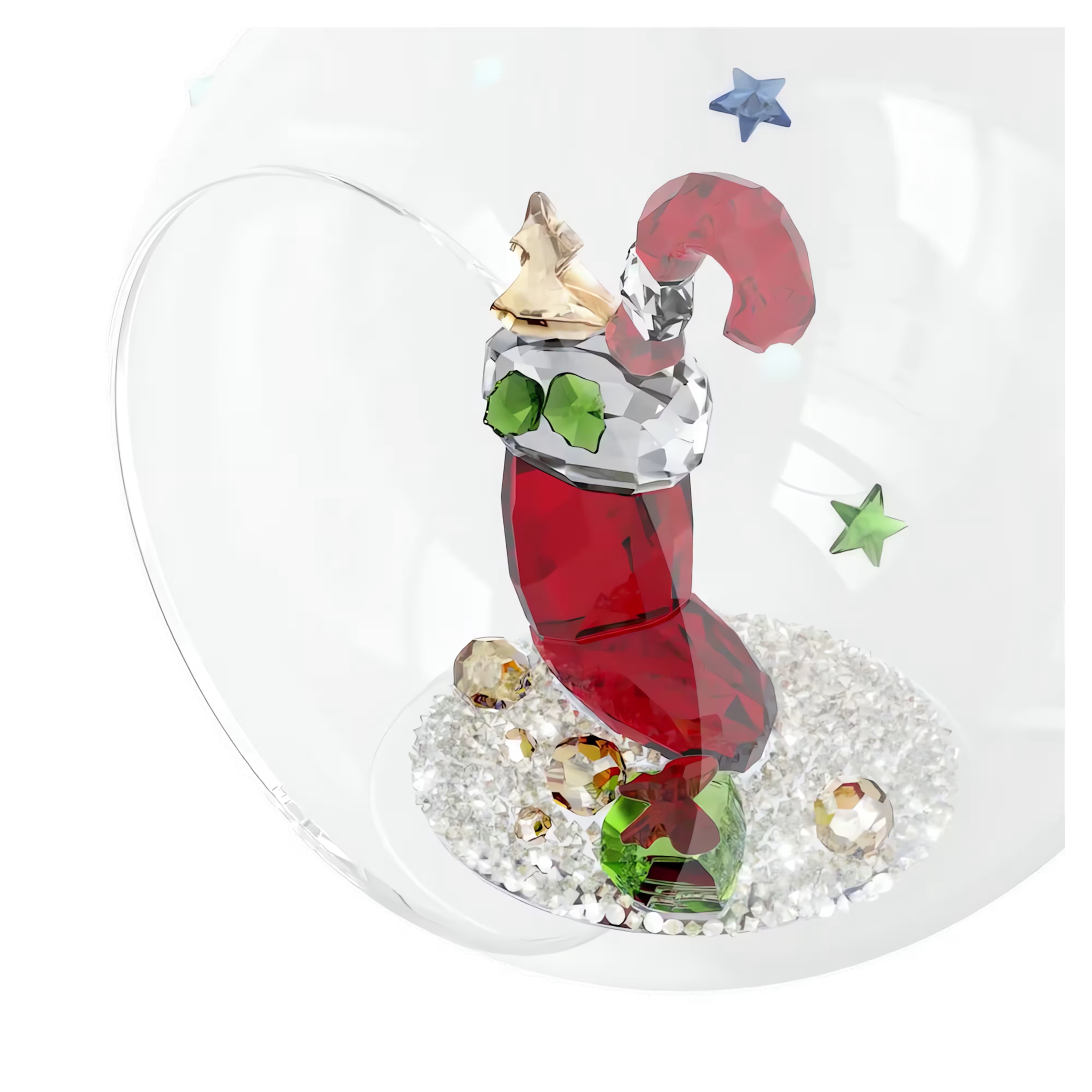 Swarovski Holiday Cheers Stocking and Candy Ball Ornament