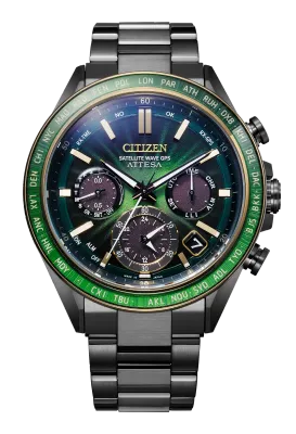 Citizen ATTESA Green Dial Black Super Titanium Watch Citizen ATTESA Green Dial Black Super Titanium Watch