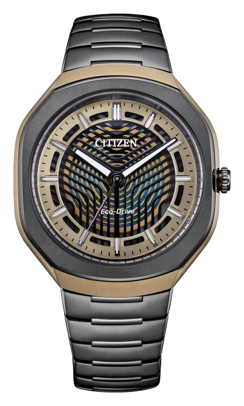 Citizen PHOTON Black and Gold Tone Dial and Super Titanium Watch