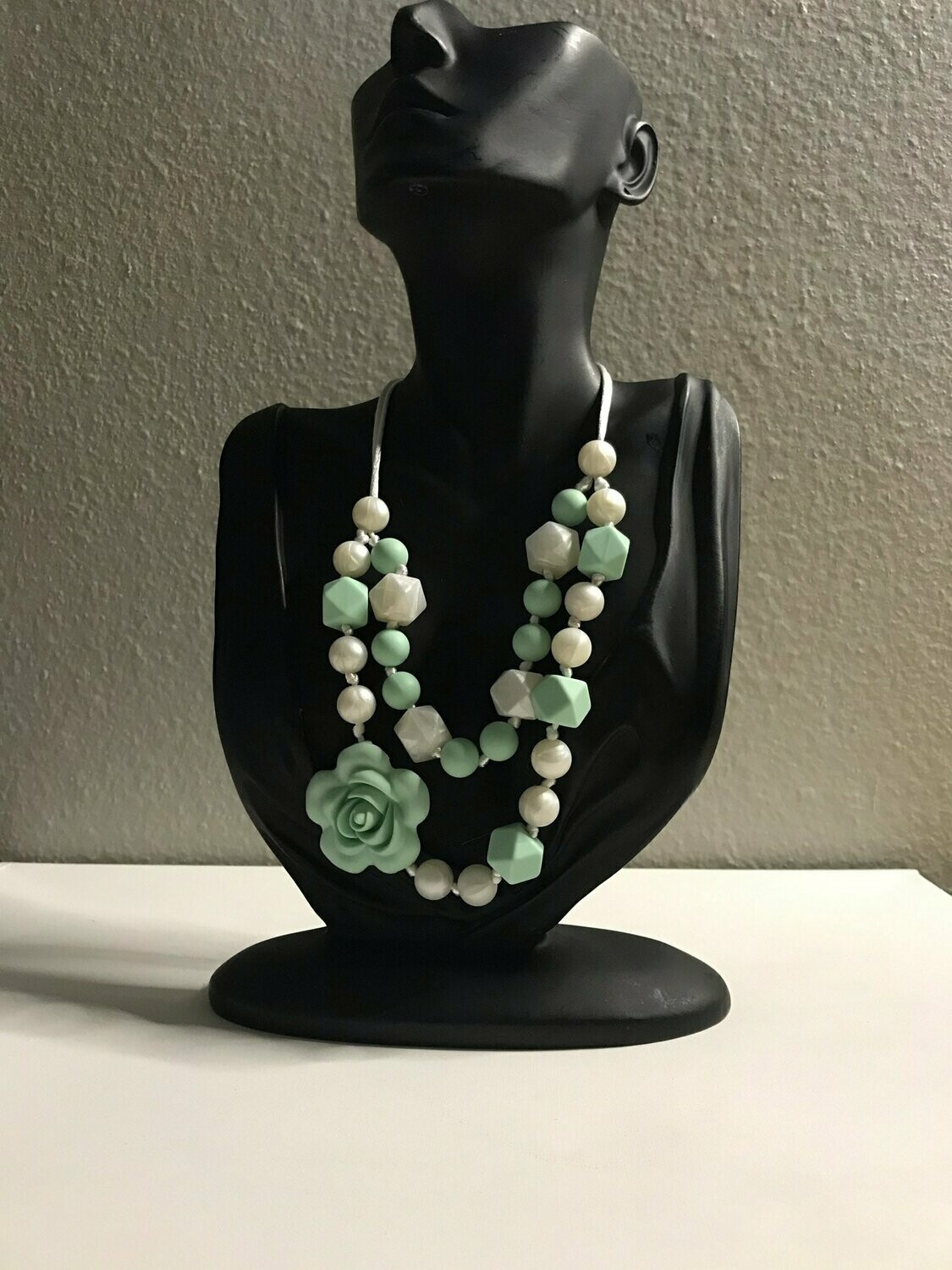 Mint rose double strand