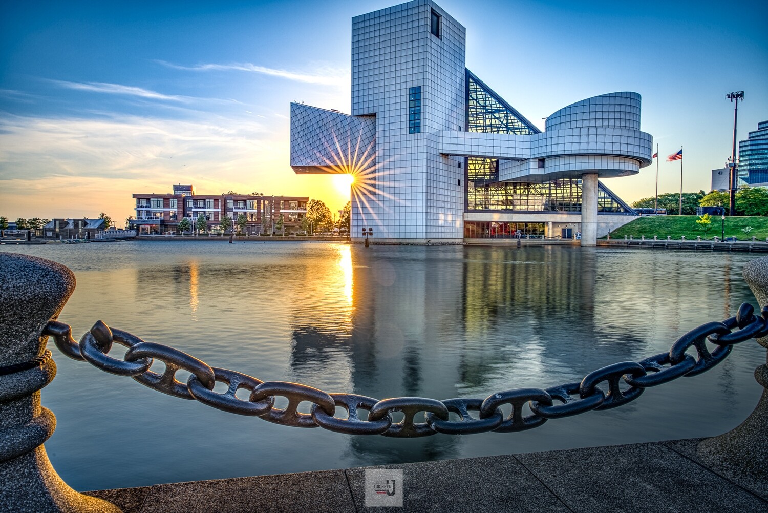 Rocking Sunrise at The Hall of Fame in Cleveland, Ohio